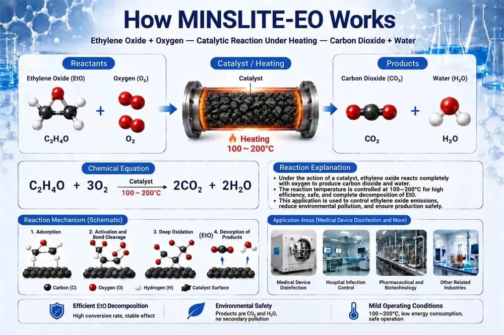 Working principle of MINSLITE-EO for ethylene oxide purification